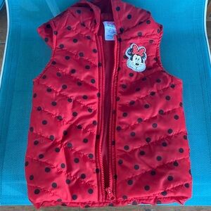 Disney Red Minnie Mouse Polka Dot Vest